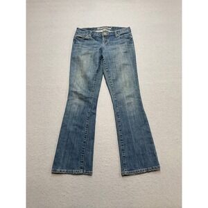Bluenotes Jeans Women's 29x32‎ Blue Medium Wash Denim Low Rise Bootcut Whiskered